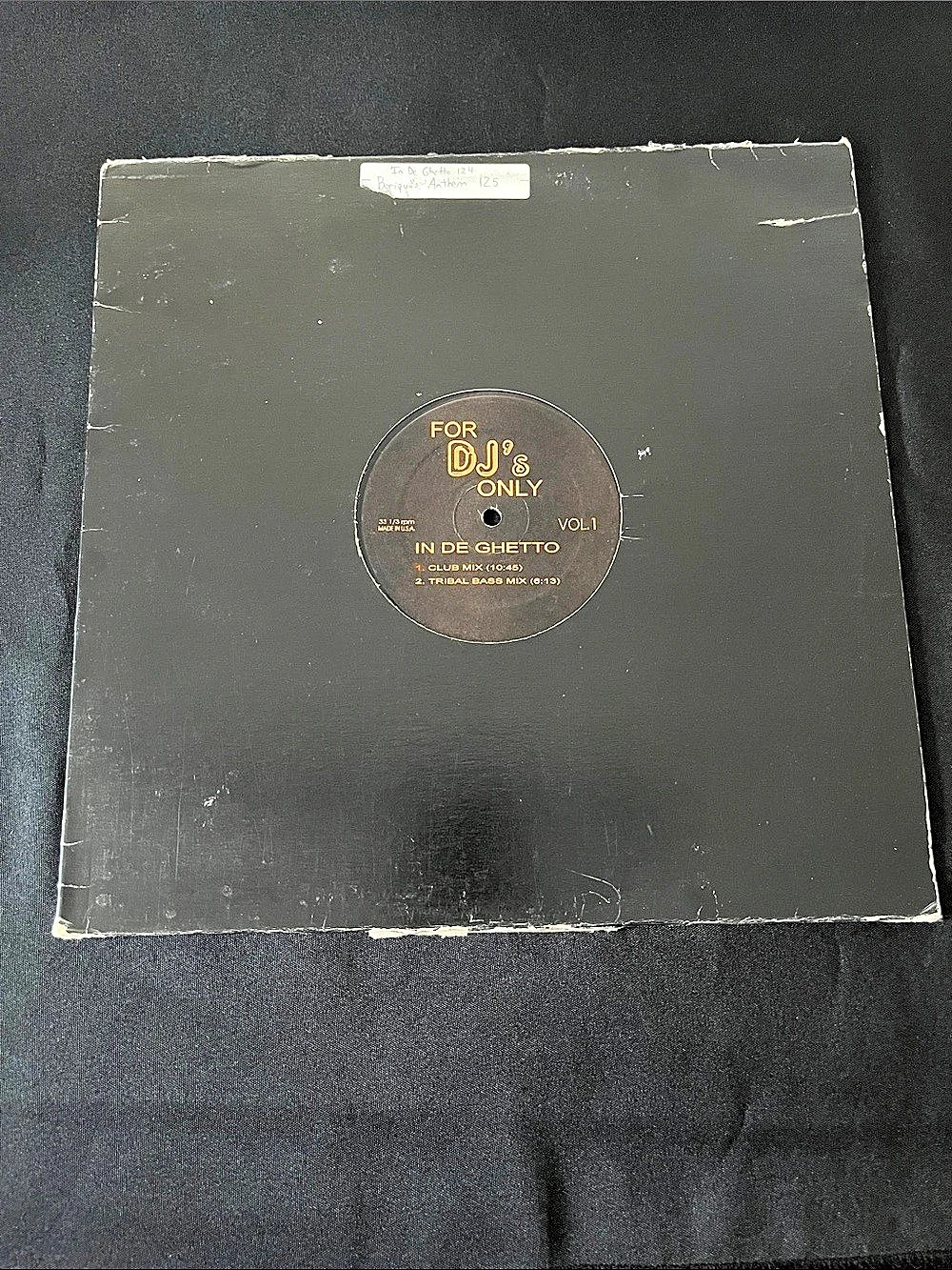 "For DJ's Only (Vol. 1) - In De Ghetto" Vinyl Record - Picture 2 of 4
